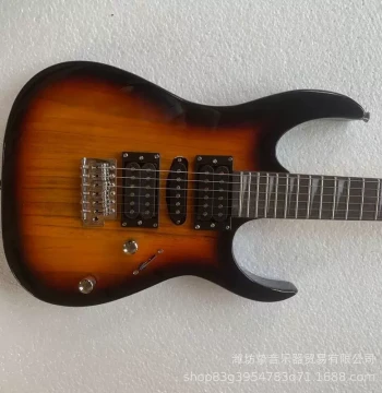 Electric Guitar with 5-Way Selector - R-170 Series Electric Guitar for Adult Beginners in Rock Music; Pickup Included