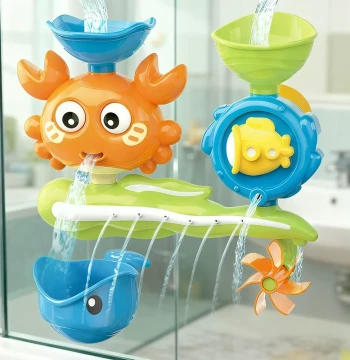 Hot-Selling Children's Shower Water Play Toy, Crab Spinner for Baby Bath Time Fun
