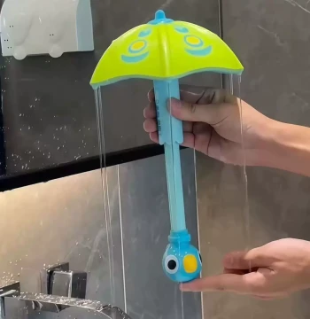 Dinosaur Umbrella Shower Head, Summer Children's Bath Water Play Toy, Rotating Spray Interactive Parent-Child Bathing Toy