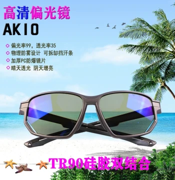 Upgraded AK10/AK11 Fish Finding Fishing Polarized Sunglasses Windproof Sweatproof Anti-fog HD Sun Glasses