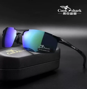 Cookshark Outdoor Fishing Glasses for Float Watching, HD Underwater Fish Viewing, Polarized Sunglasses for Lure and Spearfishing, Men's