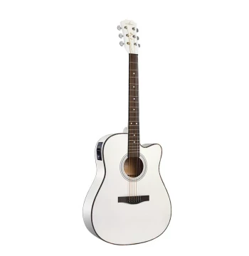Adult 41 Inch Basswood Cutaway Wooden Guitar Practice Guitar Folk Guitar Acoustic-Electric Guitar Student Matte Factory Sales