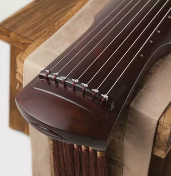 [7-String Guqin] New Portable Paulownia Wood 7-String Guqin, Professional Performance Ebony Guqin