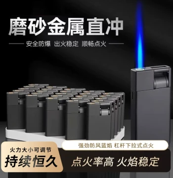 New Frosted Metal Windproof Lighter Premium Refillable Lighter