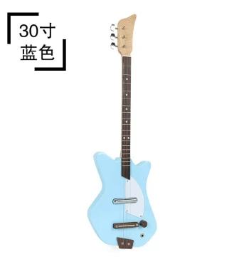 Three-String Electric Guitar, Educational Toy for Kids, Beginner Wooden Assembly Practice Guitar for Adults and Students