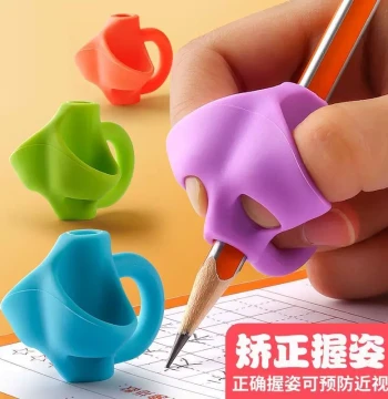 Pencil Grip Corrector for Kindergarteners & Elementary Students: Fixes Pencil Holding & Writing Posture, Protective Sleeve for Beginners, Ergonomic Writing Aid