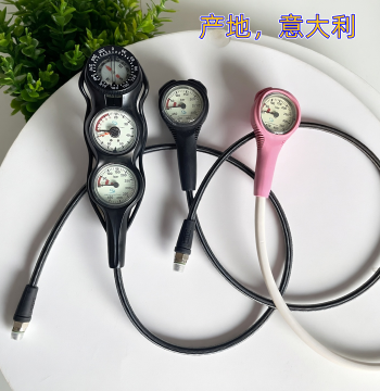 Italian Scuba Tank Pressure Gauge - Oxygen Tank Dual/Triple/Single Stage Regulator with Residual Pressure Indicator