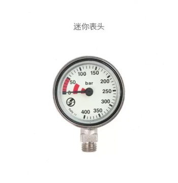 Italian Diving Pressure Gauge Mini Sub-Pressure Gauge, Acrylic Face, 52MM Luminous Pressure Gauge Head