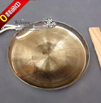 Wuhan Bronze Gong Small Gong Bronze Gong Hand Gong Professional Hand Gong High-Pitch Hand Gong 20CM Diameter Gong with Gong Mallet Included