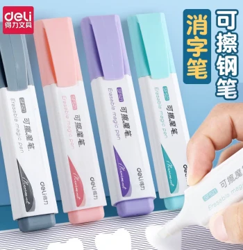 Deli Traceless Eraser Pen for Fountain Pens, Magic Erasable Pen for Elementary Students, Large Capacity Grade 3 Color Removal Pen, Ink Elimination and Correction Magic Tool