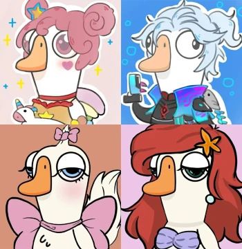 Goose Goose Duck Avatar Commission Custom Design Merchandise Skin Portrait Custom Cartoon Hand-drawn Avatar Comic Drawing