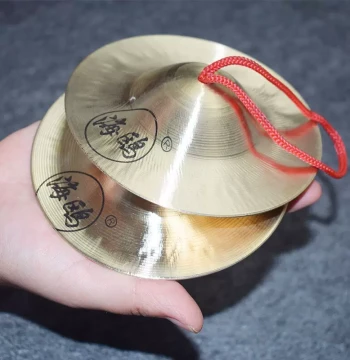 Seagull Resonant Bronze Beijing Cymbals 12cm, 15cm, 17cm, 19cm - Large/Medium/Small Water Cymbals, Waist Drum Cymbals, Small Hat Cymbals