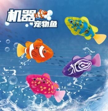 Baby Summer Bath Toy: Light-Sensing Robotic Pet Fish, Electric Swimming Simulation Fish