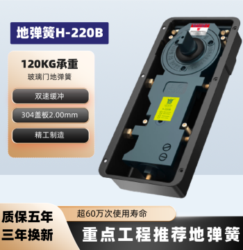 Floor Spring H220B for Frameless Doors, N818 Floor Closer for Glass Doors, Door Accessories, German Technology Floor Springs