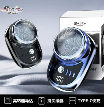 Electric Shaver for Men, Mini Rechargeable Razor, Compact Portable