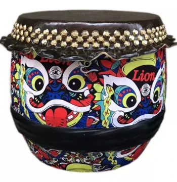 Cowhide Drum 14"/16" - Large Dragon Drum, War Drum, Lion Dance Drum, Dragon Boat Race Drum, Nan Shi Awakening Lion Head Drum