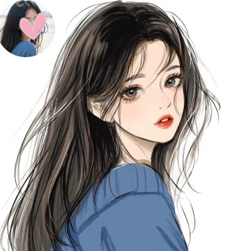 Custom Hand-Drawn Avatar Original Crystal Style Artist Commission Manga Cartoon Design Couple Photo WeChat Profile Picture