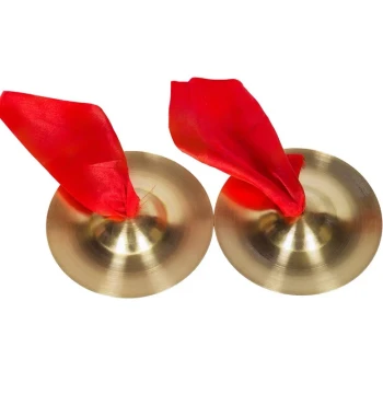 Gong Drum Copper Cymbals Adult Large Cymbal Small n Cymbal Bright Cymbal Waist Drum Cymbal Kindergarten Three-Half-Line Props Children's Toy Cymbal Music