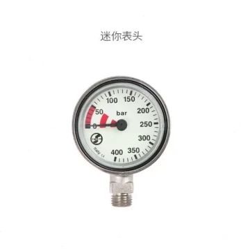 Italian Scuba Pressure Gauge Mini Residual Pressure Meter with Acrylic Face 52MM Luminous Dial