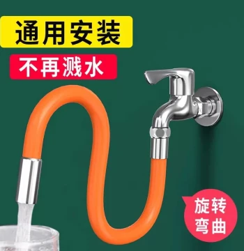 Faucet Extension Tube with Multi-Function Connector & Filter - Universal Flexible Hose for Kitchen Water Purification