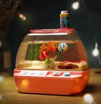 Kids' Fun Aquarium Toy - Realistic Fish Catching Tank for Pretend Play, Early Education & Storytelling - Perfect Birthday Gift