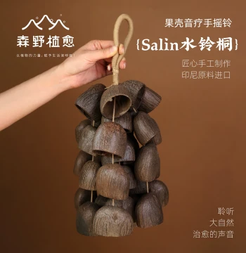Senye Plant Healing Water Bell Paulownia Seed Pod Rattle South African Natural Plant Accompaniment Sound Bundle White Noise Handheld Wind Chime Ornament