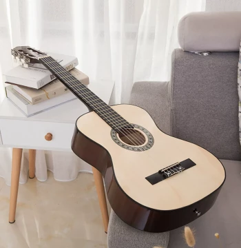 Free Shipping 39 inch Classical Wooden Guitar Adult Student Beginner Practice Instrument Newcomer Entry Nylon String Guitar Full Set Included