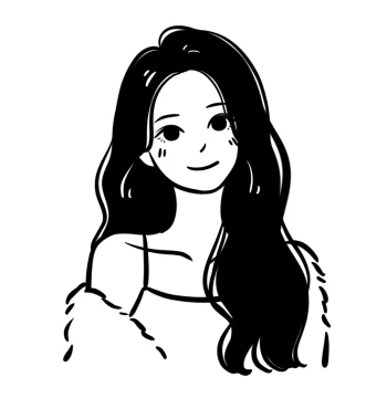 Black and White Simple Line Drawing Hand-Drawn Avatar Customization Couple Avatars Cute Manga Character Design Electronic Version