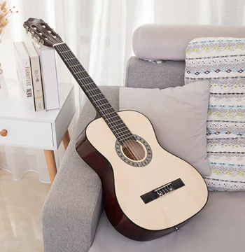30-Inch Guitar for Children Beginners Boys and Girls Entry-Level Solid Top Classical Guitar 39-Inch Folk Travel Small Guitar
