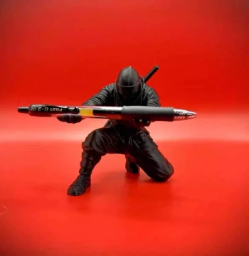 Ninja Pen Holder Desktop Decorative Ornament Pen Rack Pen Rest Glasses Holder Stationery Creative Personalized Cool Gift