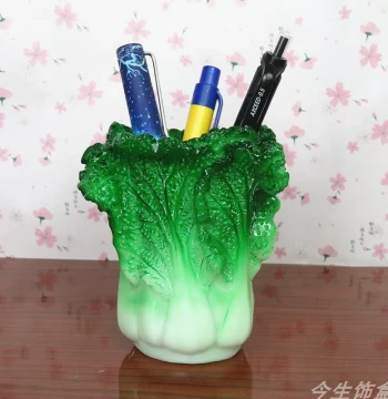Cabbage-Shaped Pencil Holder - Symbol of Wealth and Prosperity, Practical Gift for Home Decor, Office Supplies, Student Stationery, and Birthday Presents