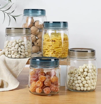 Food-Grade Sealed Glass Jar Storage Bottle Honey Pickles Kimchi Jar Kitchen Storage Household with Lid