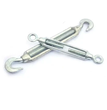 National Standard Galvanized Turnbuckle MAGA-102 Bolt Type C Open Body Threaded Marine Locking Device with O-Wire Steel Rope Tightener