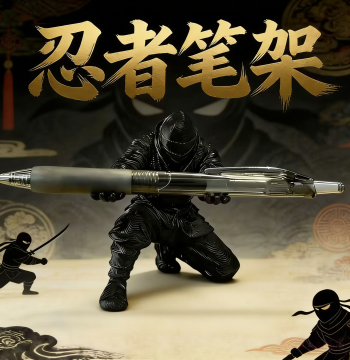 Ninja Pen Holder Pen Rack Desktop Decor Ornament Glasses Stand Creative Personalized Cool Gift 3D Printed