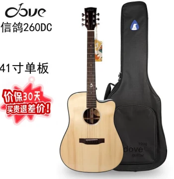 Dove Messenger 260DC Solid Top Folk Guitar 41 Inch Spruce Top Singing and Fingerstyle Guitar for Men and Women
