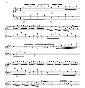 A Thousand Reasons to Be Sad - Jacky Cheung - Piano Solo Sheet Music - HD Electronic Score - Staff Notation + Numbered Notation Version