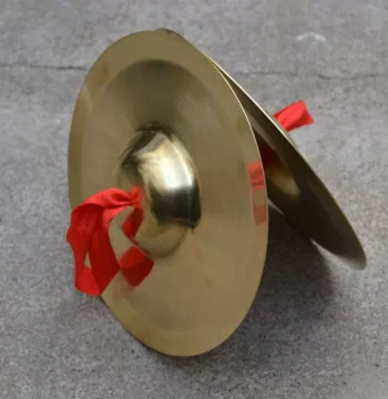24CM Bright Cymbal, 24cm Copper Cymbal, 7-inch Sanjuban Copper Cymbals, Traditional Percussion Instruments