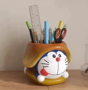 Doraemon Creative Cute Pencil Holder Organizer for Office, Multi-functional Student Desktop Decor, Children's June 1st Gift