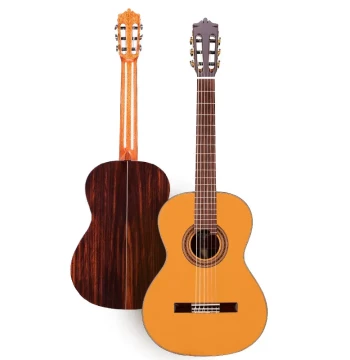 Martinez All-Solid Wood Classical Guitar with Built-in Pickup, 39-inch, Cedar Top, Models 58c, 128, 32, 34, 36 for Grading Exams