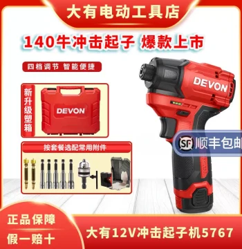 Dayou 5767 Driver - Brushless Cordless Multi-Function Handheld Screwdriver, Home Lithium-Impact Screwdriver