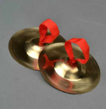 15CM Bright Cymbal, 15cm Copper Cymbal, 4.5 inch, Sanju Ban Copper Cymbal, Water Cymbal, Traditional Percussion Instrument