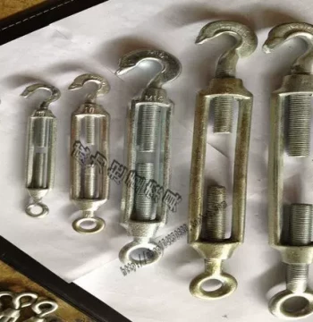Great Value M22 Wire Rope Tightener, Malleable Iron Turnbuckle Bolt, Open Body Flower Lantern M22