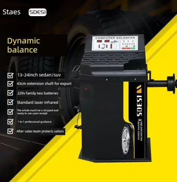 Saes Car Protection Wheel Balancer - Dynamic Balance Machine for Small and Medium Cars, Fully Automatic