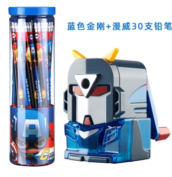 Transformers Pencil Sharpener, Hand-Crank Pencil Peeler for Children, Elementary School Students, Kindergarten Boys, Multi-Function Pencil Sharpener