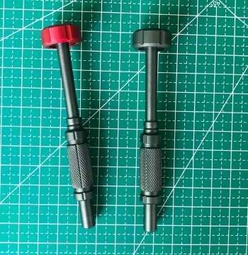 Jinyixiu Aluminum Alloy Magnetic Screwdriver KS43 Manual Handle Hex 4mm Bit with Bearing Rotatable Design