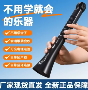 New Dudu Pipe: Easy-to-Learn Electronic Wind Instrument with Built-in Bluetooth, Singing and Microphone 2-in-1