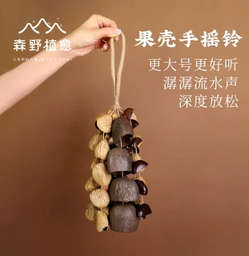 Senye Plant Healing Fruit Shell Rattle – Natural Seed Bell Instrument for Sound Therapy, Stress Relief, and Decorative Hanging Ornament