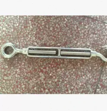 304 Stainless Steel Turnbuckle M16 Open Body Turnbuckle Wire Rope Tensioner OC Hook Loop Type 16mm