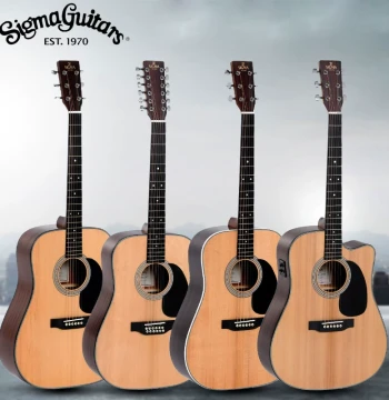 Sigma DM-1STL Left-Handed Guitar, DM12-1ST/DMC-1STEL, DTC-1STE 12-String DR