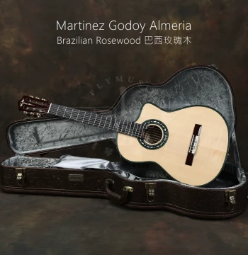 Martinez Almeria Luthier All-Solid Acoustic-Electric Classical Guitar